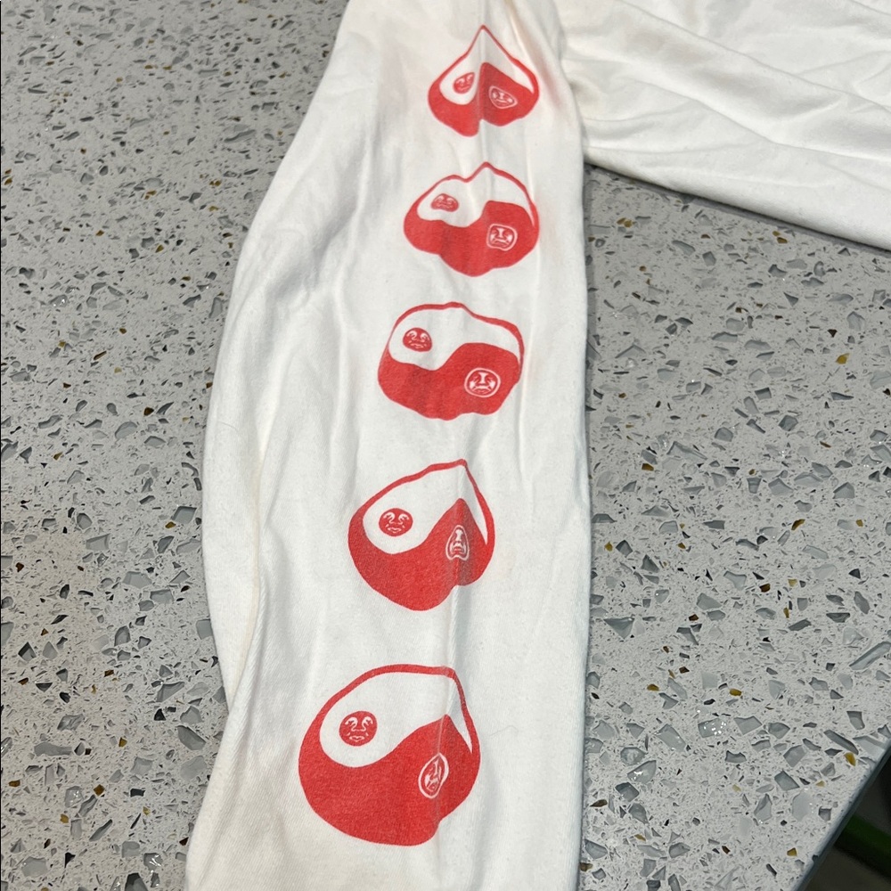 Obey White Long Sleeve with Colorful Sleeve Graphics - Picture 4 of 6